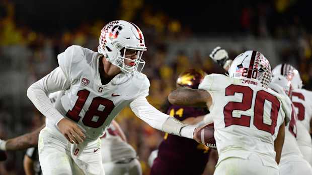 Stanford’s quarterback Tanner McKee